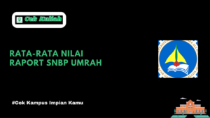 rata-rata nilai raport SNBP UNIVERSITAS MARITIM RAJA ALI HAJI