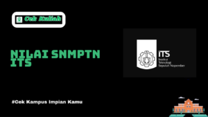 rata-rata nilai SNMPTN ITS