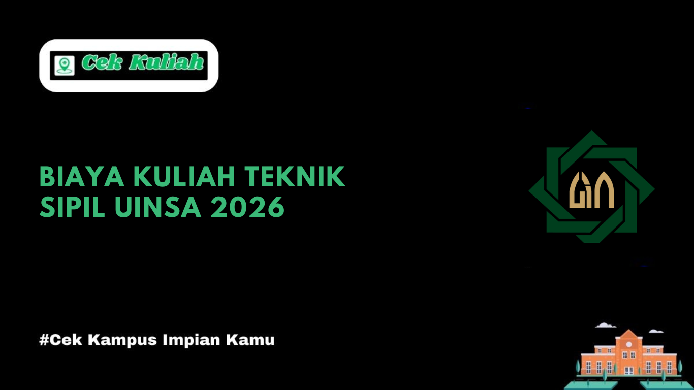 Biaya Kuliah Teknik Sipil UINSA 2026