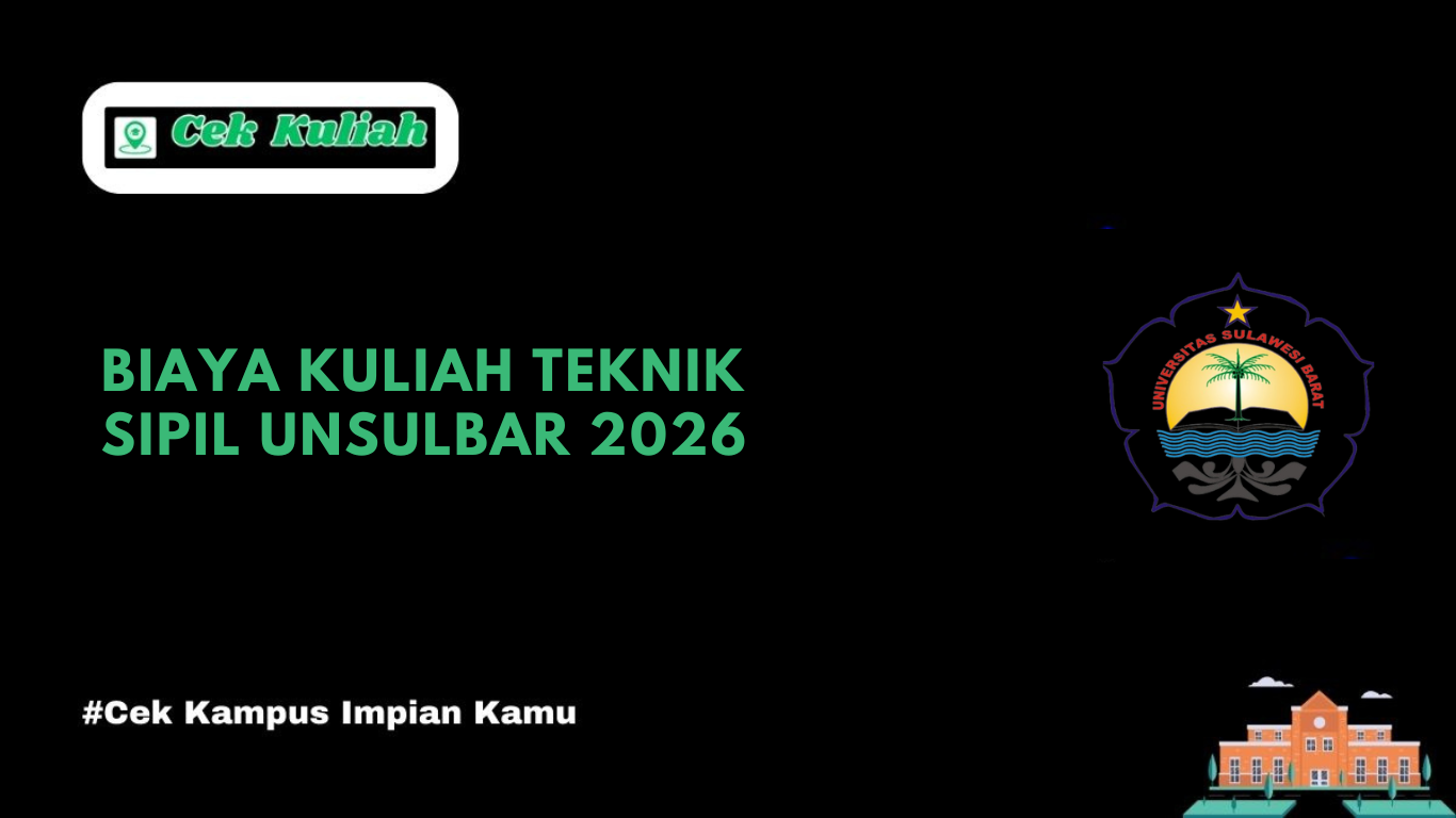 Biaya Kuliah Teknik Sipil UNSULBAR 2026