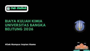 Biaya Kuliah Kimia Universitas Bangka Belitung 2026